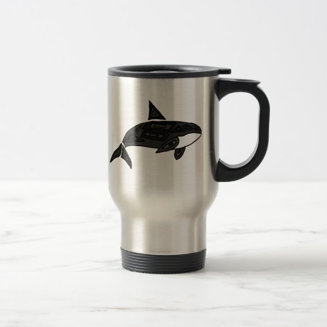 Taza De Viaje CA orca artística (Derecha)