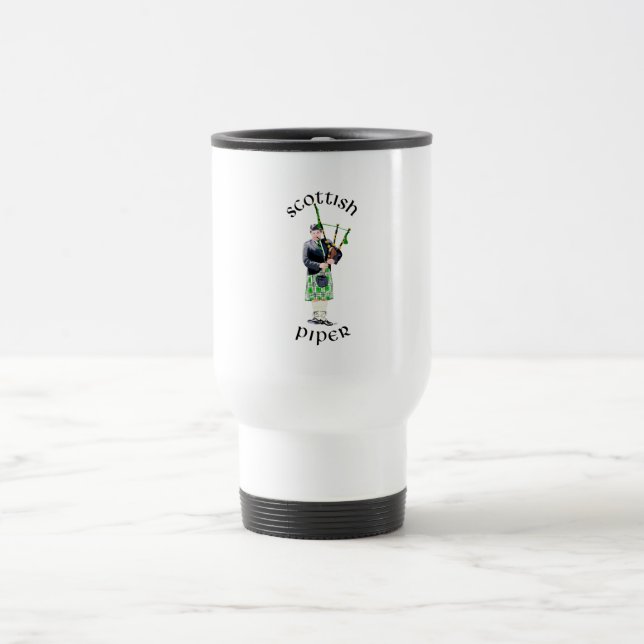Taza De Viaje Caballero Bagpiper en el Asesino Verde (Centro)