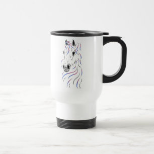 Taza De Viaje Caballo árabe elegante