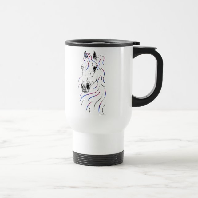 Taza De Viaje Caballo árabe elegante (Derecha)