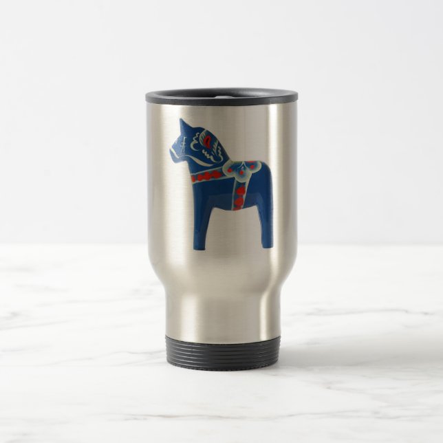Taza De Viaje Caballo azul de Dala del sueco (Centro)