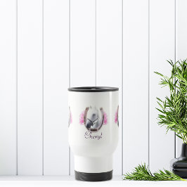 Taza De Viaje Caballo Enmarcado Por Horseshoe Personalizado