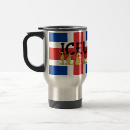 Taza De Viaje Caballo islandés | Bandera de Islandia