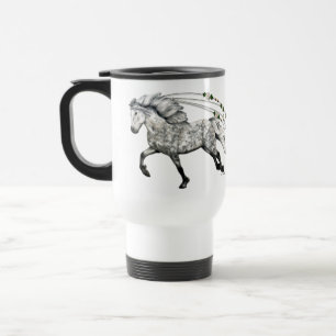 Taza De Viaje Caballo islandés gris
