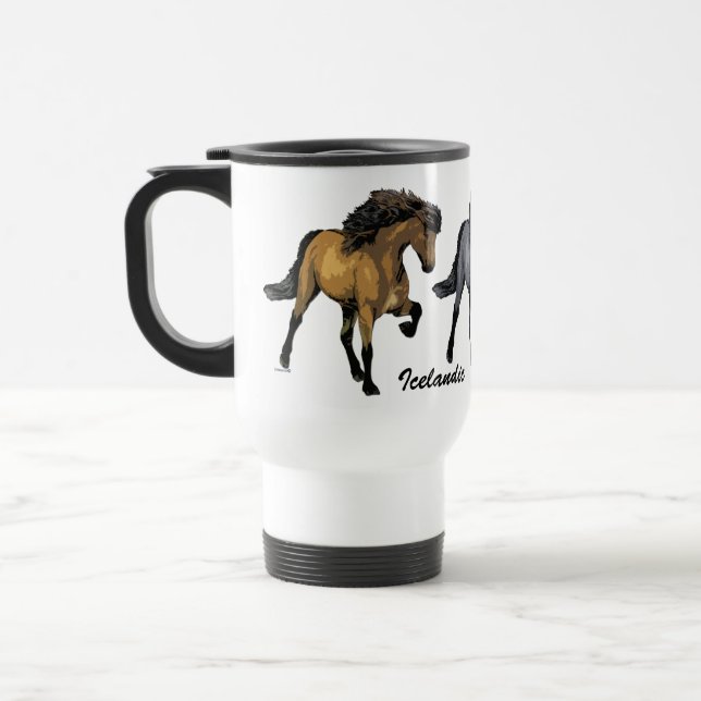 Taza De Viaje Caballo islandés Nouvelle Vogue (Izquierda)