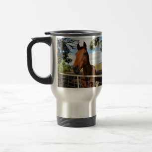 Taza De Viaje Caballo Marrón Llamado Tulip,