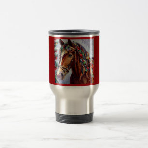 Taza De Viaje Caballo navidad 2