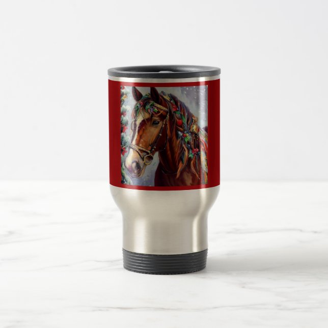 Taza De Viaje Caballo navidad 2 (Centro)