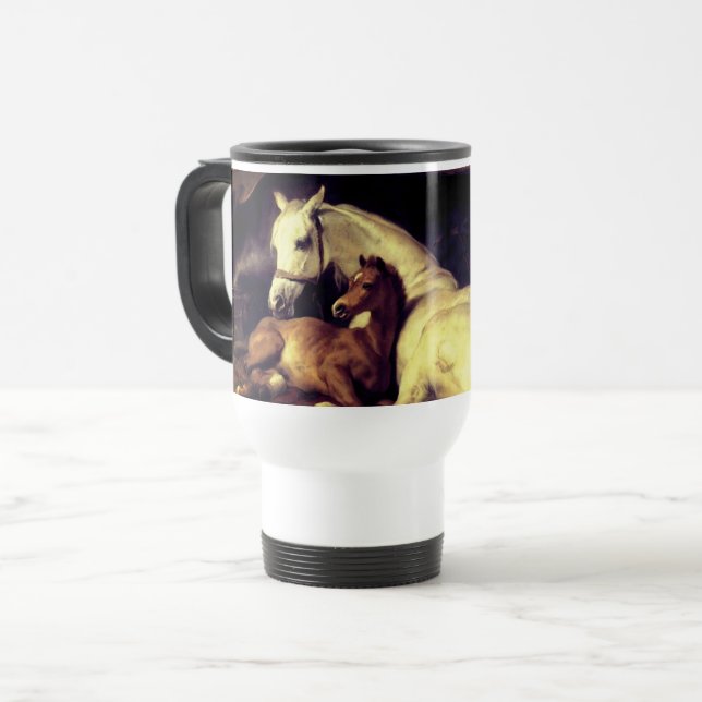 Taza De Viaje Caballos Landseer (Anverso izquierdo)