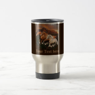 Taza De Viaje Caballos salvajes de Arizona