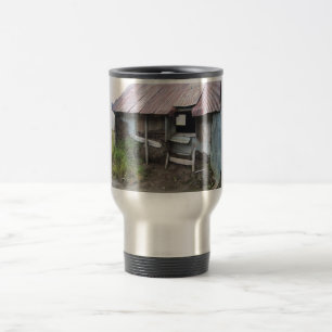 Taza De Viaje Cabaña en Alsaka con el aislamiento del césped