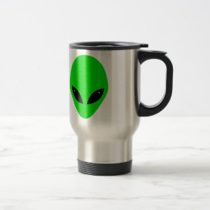 Taza De Viaje Cabeza de Alien Verde