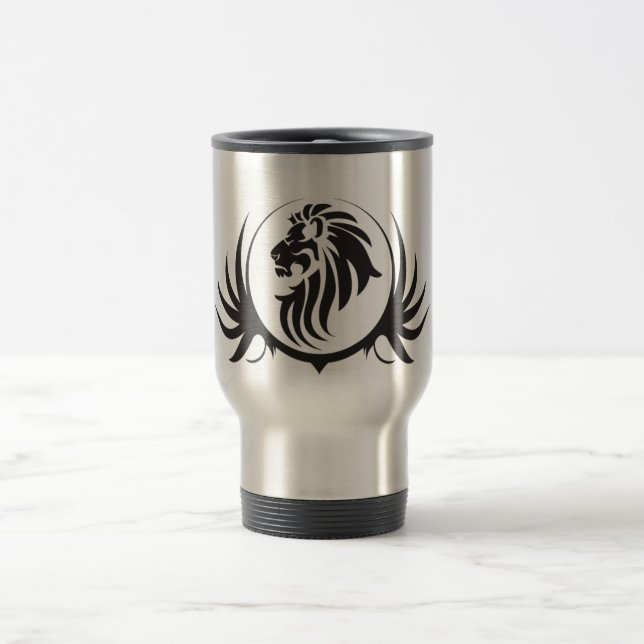 Taza De Viaje Cabeza de leones negros (Centro)