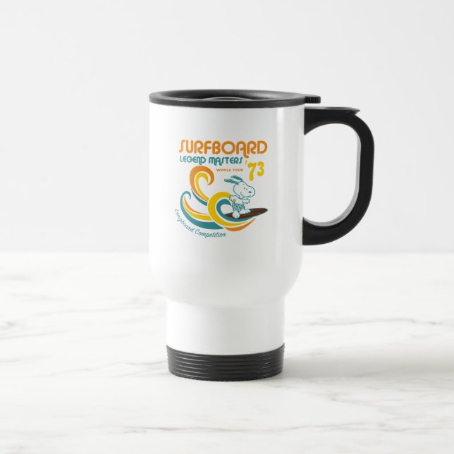 Taza De Viaje Cacahuetes | Concurso Snoopy Surfboard Longboard (Derecha)