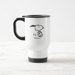 Taza De Viaje Cacahuetes   Ejecución de Snoopy