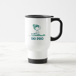Taza De Viaje Cacahuetes   Esnoopia en los esquís