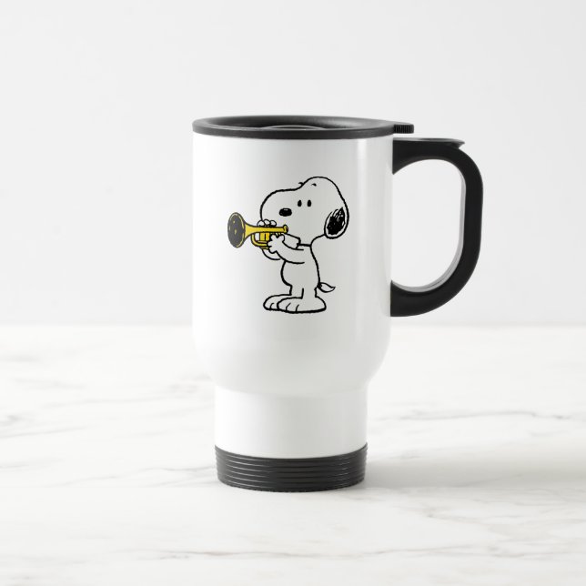 Taza De Viaje Cacahuetes | Jugador de trompeta Snoopy (Derecha)