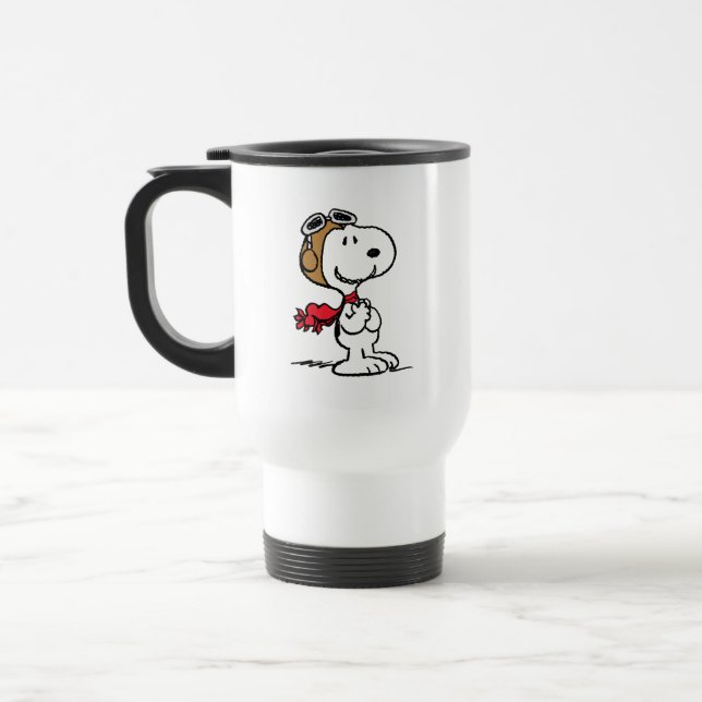 Taza De Viaje Cacahuetes | Snoopy El Hielo Volador (Izquierda)