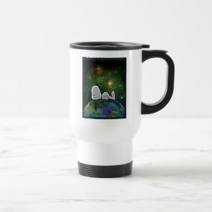 Taza De Viaje Cacahuetes   Snoopy Spacing Out