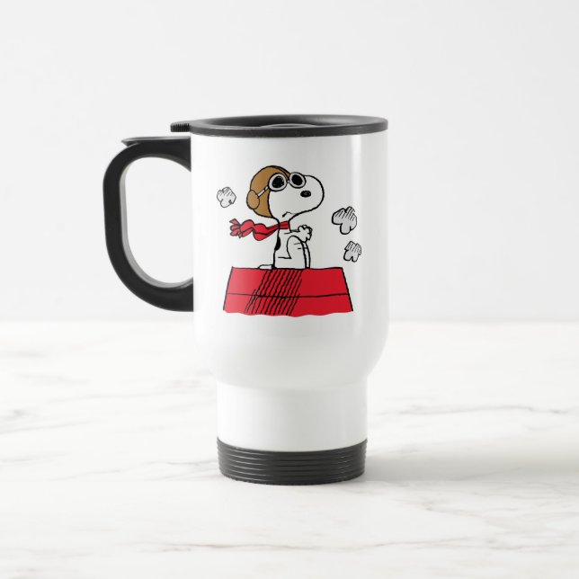 Taza De Viaje Cacahuetes | Snoopy the Flying Ace (Izquierda)