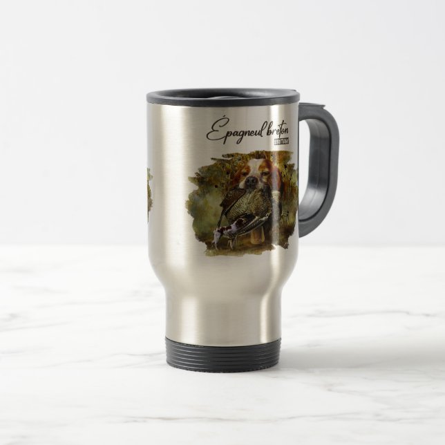 Taza De Viaje Cacería de Woodcock con el español británico (Anverso derecho)
