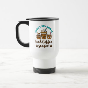 Taza De Viaje Cada Estación Es Temporada de Café Helado