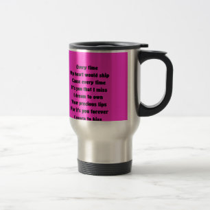 Taza De Viaje Cada vez que mi corazón se salta