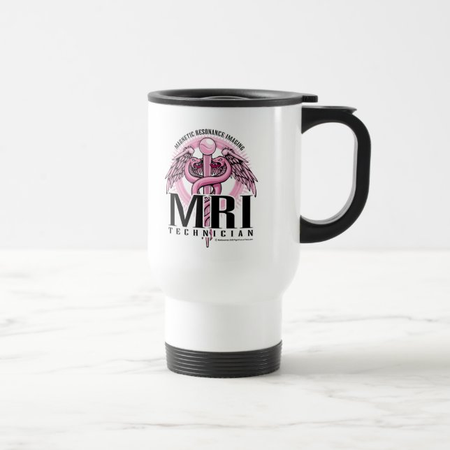 Taza De Viaje Caduceo rosado de MRI (Derecha)