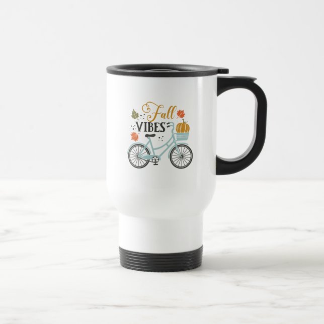 Taza De Viaje Cae Vibes Por Bicicleta (Derecha)