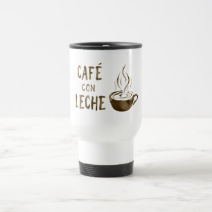 Taza De Viaje cafe con leche bokeh