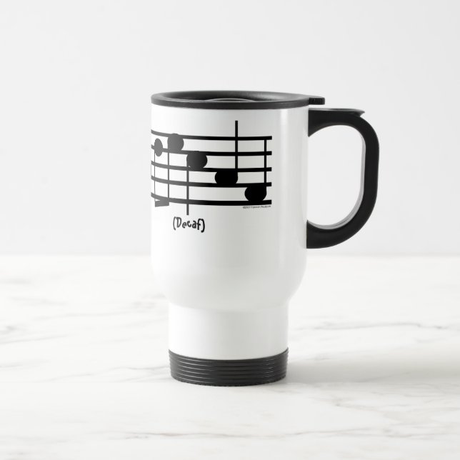 Taza De Viaje Café del Clef agudo del "Decaf"/envase del té (Derecha)