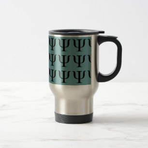 Taza De Viaje Café del símbolo de la psicología/taza elegante