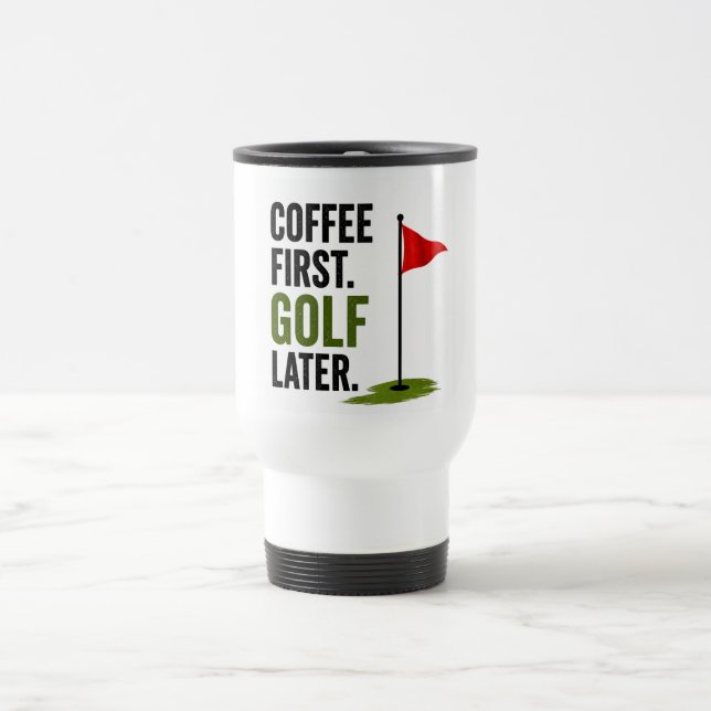 Taza De Viaje Café diario de golf  (Centro)