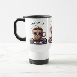 TAZA DE VIAJE CAFÉ INTELECTUAL EN UN PATINADOR