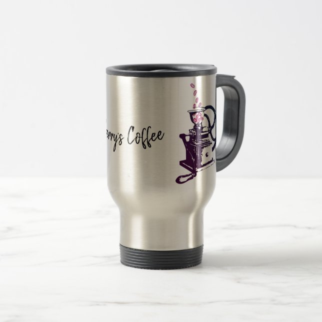 Taza De Viaje Café Mill personalizado | Tramo de viajes (Anverso derecho)