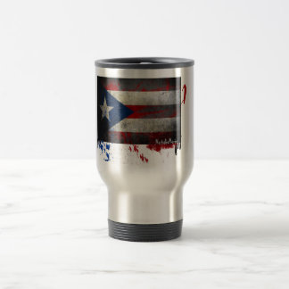 Taza De Viaje Café puertorriqueño de la bandera