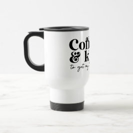 Taza De Viaje café y besos para empezar mi día