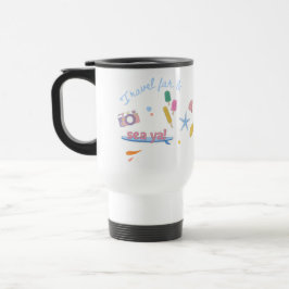 Taza De Viaje Café y té con diseño de viajes