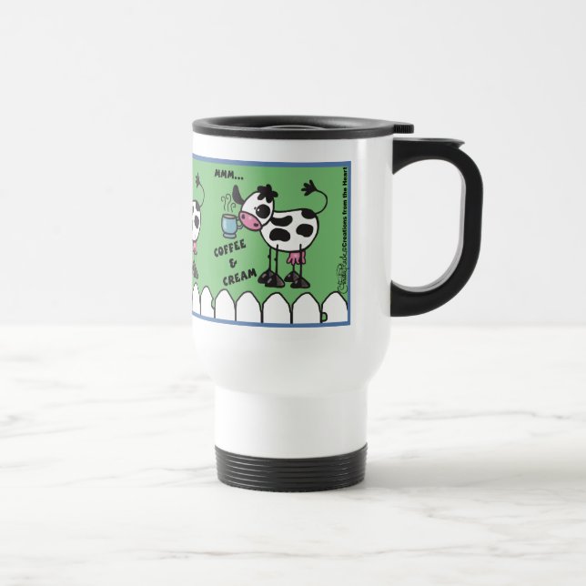 Taza De Viaje Café y vaca crema (Derecha)