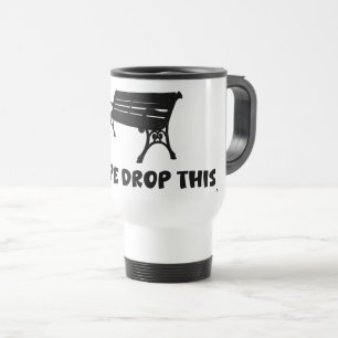 Taza De Viaje Caída de cuerda Este divertido logotipo de parque