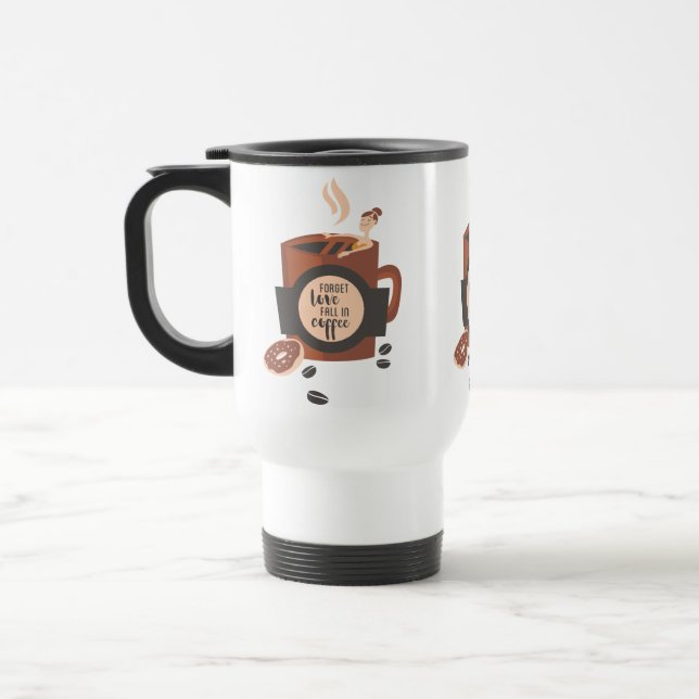 Taza De Viaje Caída en el Café Travel Mug** (Izquierda)