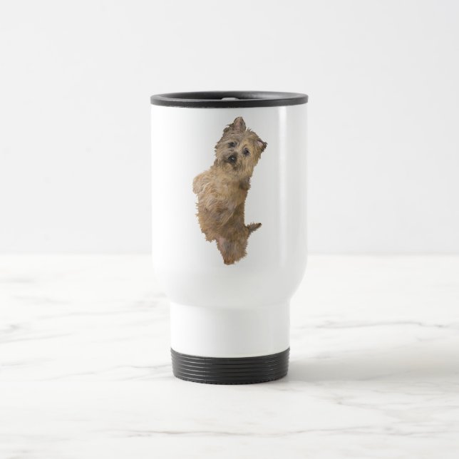 Taza De Viaje Cairn Terrier de pie (Centro)