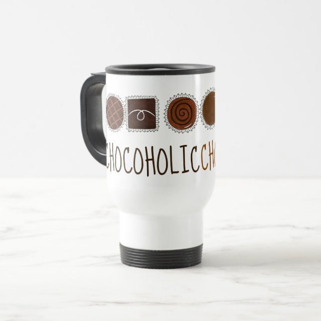 Taza De Viaje Caja chocoholística de chocolate con caramelos (Anverso izquierdo)