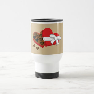 Taza De Viaje Caja de regalo de chocolate para el corazón - El d