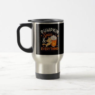 Taza De Viaje Calabaza Spice Everything Shirate Cat Lover Cute A