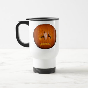 Taza De Viaje Calabaza, tristes llamas