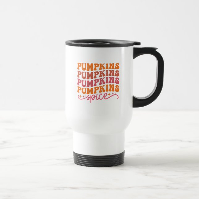 Taza De Viaje Calabazas calabazas calabazas calabazas especias (Derecha)
