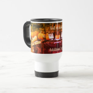 Taza De Viaje Calabazas En Camiones Naturales Arte Personalizado