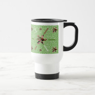 Taza De Viaje Caladium Merry Christmas Travel Mug