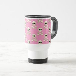 Taza De Viaje Calavera con huesos